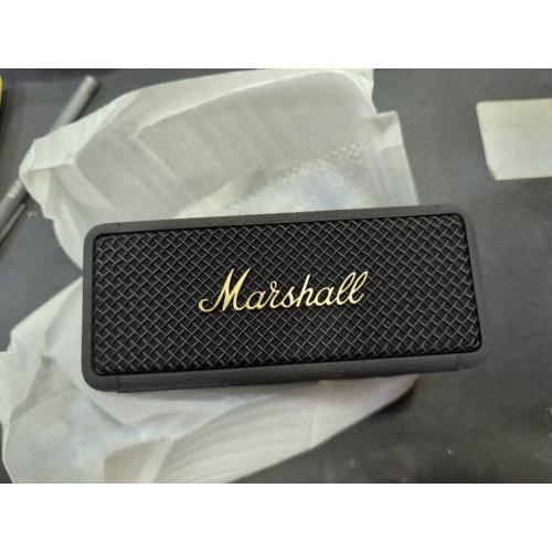 Black & Brass Marshall Emberton II Portable Bluetooth Speaker, Black & Brass