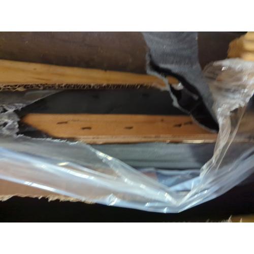 Suhavi Contemporary Modern Tufted Upholstered King Grey Headboard