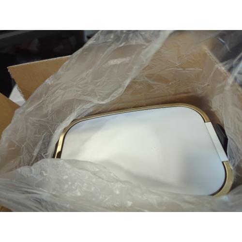 CEROELDA Small Bathroom Trash Can with Lid Soft Close-5L/1.3 Gal Stainless Steel Garbage Can-Step Pedal Wastebasket Slim Trash Bin for Office, Bedroom, Toilet, Live Room-White