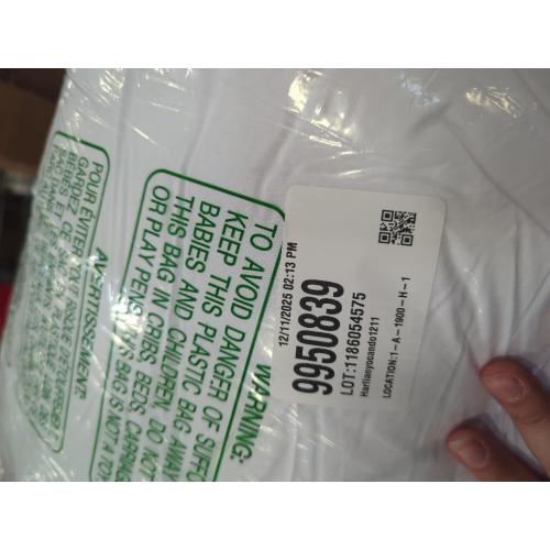 EDOW Set of 2 Cotton Fabric Plump Throw Pillow Inserts, Down Alternative Decorative Couch Cushion Cover Filler, 20 X 20 Inches