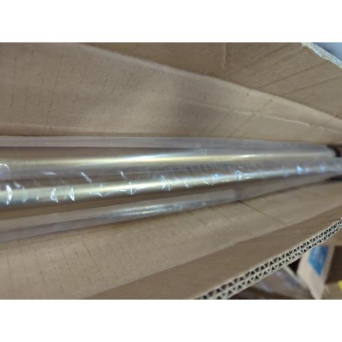 Modern Curtain Rods, 1Inch Diameter Decorative Single Window Rod Telescoping 48-84 Inch Adjustable Drapery Rods Warm Gold Color For Bedroom Living Room Kitchen Office