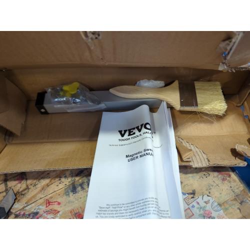 VEVOR 48 inches Hanging Magnet Magnetic Sweeper Pickup Tool 67 Lbs Nail Magnet Hang Type Magnet Sweeper Magnetic Nail Sweeper Magnetic Sweepers fits Forklift