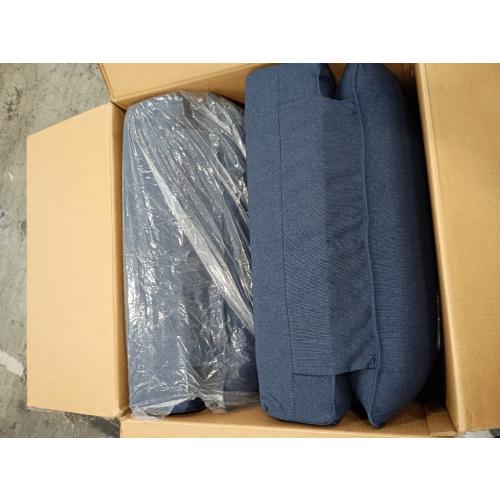 Joyside Outdoor Chair Cushions Set, 22x25/22x24 Inch Patio Furniture Deep Seat Cushions, Water Resistant & Thick Cushion, Outdoor Replacement Cushions for Seat and Sofa (Blue, 2 Set)