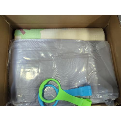 Grey Baby Playpen with Mat, 50x50 Inch Playpen with Mat Waterproof for Babies and Toddlers Play Pen Playards Safety Gate Fence Active Center Indoor