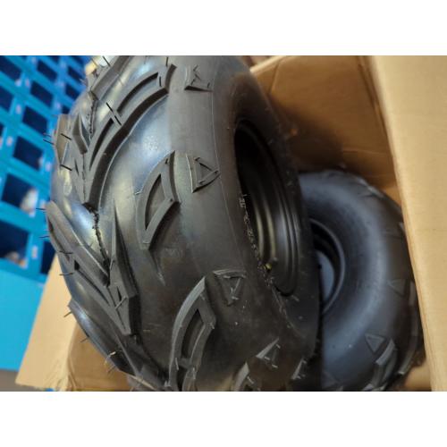 16x8-7 ATV Wheels, 3 lug 16x8-7 Tubeless Tires for Kazuma Quad ATV Go Kart UTV 125cc 150cc Off Road Tyres 3 Holes Rim set of 2