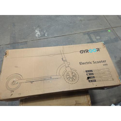 Gyroor H40 Kids Electric Scooter, 180W Motor, Up to 10 MPH, LED Display & Colorful Lights, Adjustable Height, for Boys & Girls Ages 8-12, Great Birthday Gift