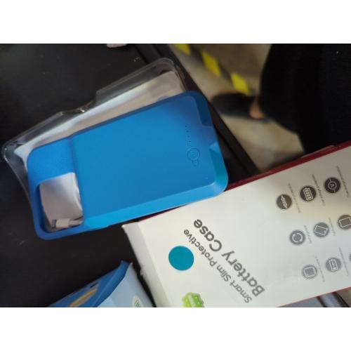 GIN FOXI Battery Case for iPhone 14/14Pro/13/13Pro, Ultra-Slim Charging Cases Rechargeable Anti-Fall Protection Battery Charger Charger for iPhone 14 Pro/14/13/13Pro(6.1 inch) 7000mAh Blue