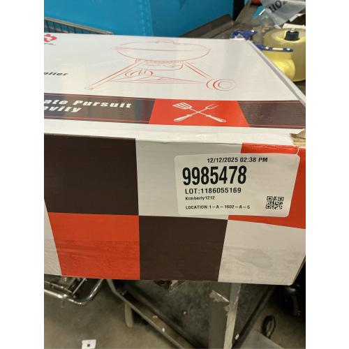 Upgraded Grill Table Shelf for Kettle Grills 22 Inch, Side Table Shelf Replaces Weber Master Touch & Original Charcoal Grill, Grill Accessories for Weber Kettle, Outdoor Steel BBQ Table Shelf