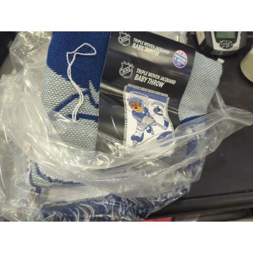 Size 36x 46 Color Blue and White NHL 044 Canucks Baby Throw