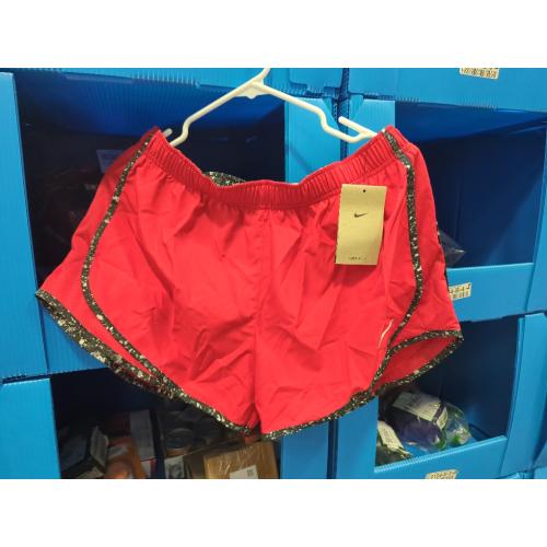 SIZE LARGE Nike Women's Dry Tempo Short-RED AND BLACK