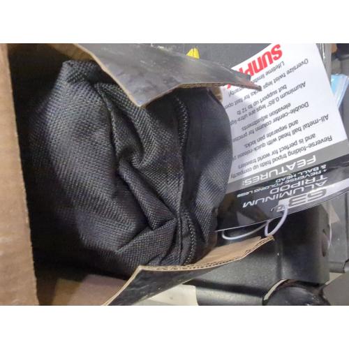 Sunpak - TravelLite Pro Reverse Folding 63 Tripod - Black with red accents