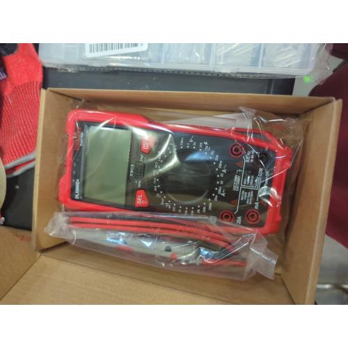 DELIXI Digital Multimeter, Manual Range Tester with High Accuracy Measures Voltage, Current, Resistance, Capacitance, Temperature, NCV, Dual Ceramic Fuses Included