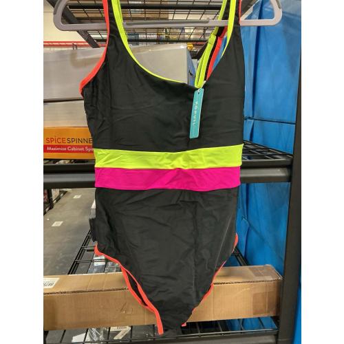 LARGE popvil Women's One Piece Swimsuits 2025 Tummy Control -Slimming Bathing Suit Neon 1 Piece Beach Outfit Sexy Sport Swim Suits