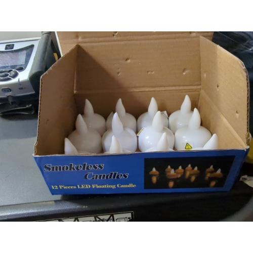 Amagic 12/24/50/100/150Pack Flameless LED Tea Lights Candles Battery Operated, Electric Fake Tealight Candles for Votive, Halloween, Christmas, Home Decor, Wedding, Table Decor (12Pack)