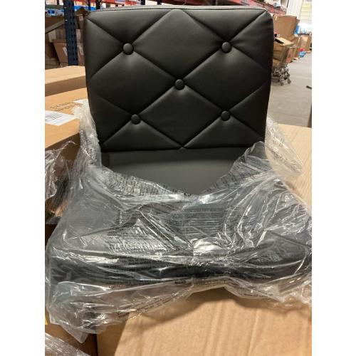 VECELO Adjustable Bar Stools with Back, Bar Height Stools for Kitchen Counter, Bar Stools Set of 2, X-Large Size, 17.3 D x 16.5 W x 45 H, Black