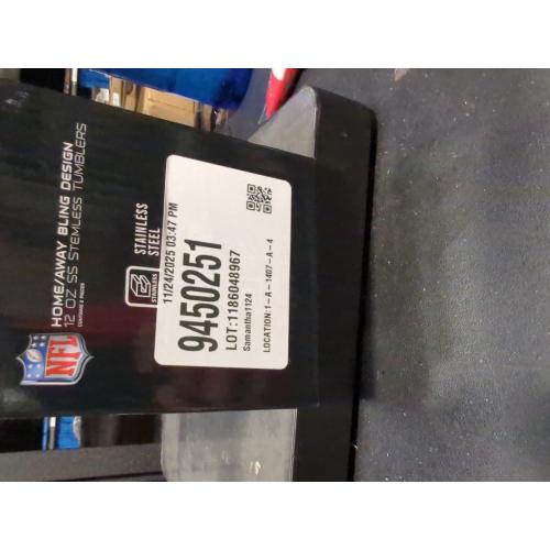 The Memory Company Officially Licensed NFL - 2-Pack Home/Away Leopard SS Stemless Wine Tumblers