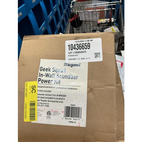 Legrand in-Wall Soundbar Power Kit GSK801 White