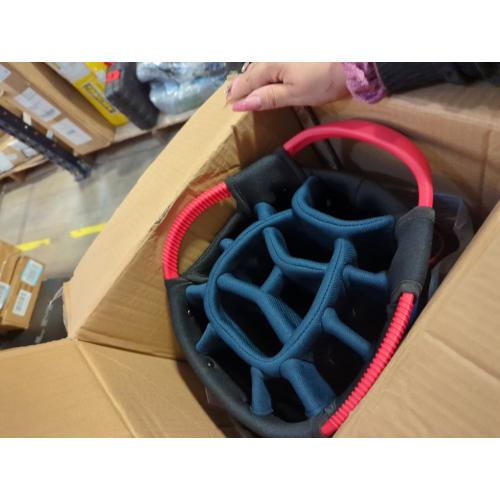 Golf Cart Bag 14 Dividers Top Clubs Organizer Lightweight with Cooler Pouch, Dust Cover and Backpack Strap