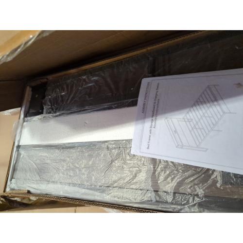 Queen Bed Frame With Storage Headboard and Charging Station Brown