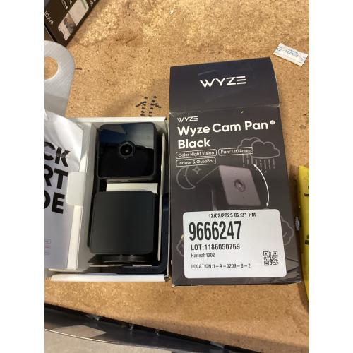 Pan V3 Wired Indoor/Outdoor 1080P HD Home Security Camera with Privacy Mode, Black