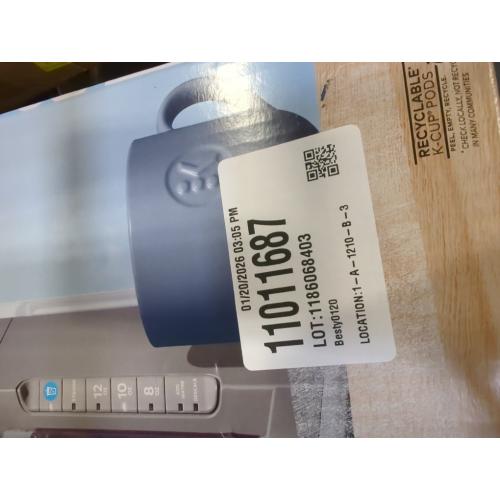 Iced Gray Single Serve One Cup Coffee Maker with Iced Button