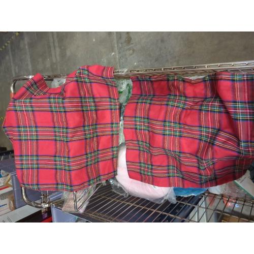 MIULEE Christmas Set of 2 Scottish Tartan Plaid Throw Pillow Covers Farmhouse Classic Decorative Outdoor Square Cushion Cases for Home Decor Sofa Couch 18x18 Inch, Red