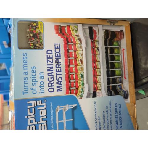 Spicy Shelf Patented Spice Rack and Stackable Organizer