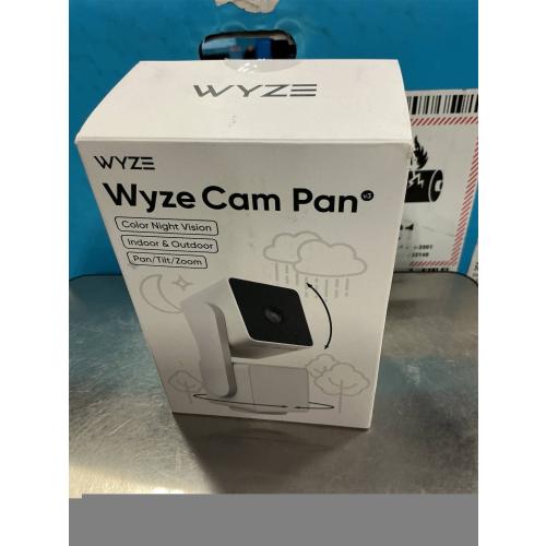 WYZE Cam Pan v3, Indoor/Outdoor IP65-Rated 1080p Pan/Tilt/Zoom Wi-Fi Smart Home Security Camera with Color Night Vision, 2-Way Audio, Compatible with Alexa & Google Assistant, Free Expert Setup