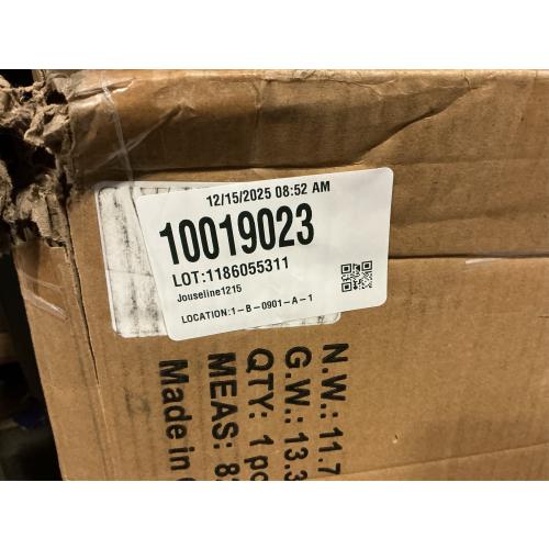 DINZI LVJ Litter Box Enclosure, Cat Litter House with Louvered Doors, Entrance Can Be on Left or Right Side, Spacious Hidden Washroom for Most of Box, Furniture Cabinet, Gray Wash