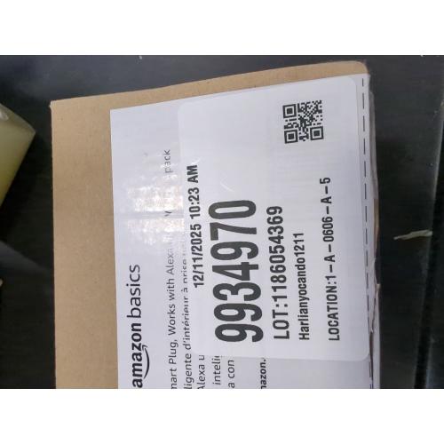 Amazon Basics Smart Plug, Matter Compatible, Compatible with Amazon Alexa, Google Home, Apple HomeKit, Matter Hub Required, 2.4 GHz Wi-Fi only, White, X-Pack