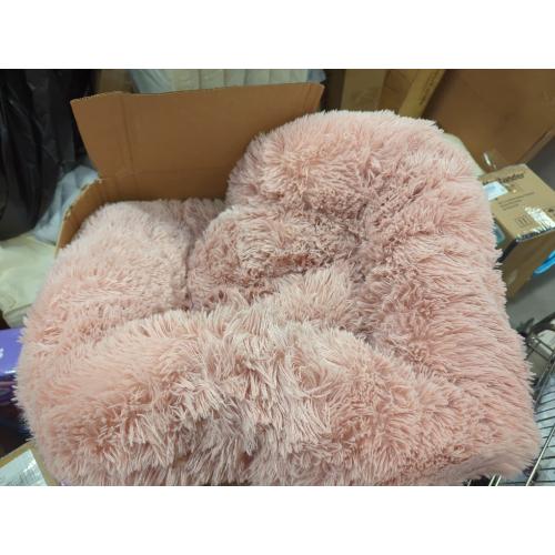 Pink Dog Beds for Small Dogs 19 inches Anxiety and Calming Washable Fluffy Cute Puppy Beds Girl Fits up to 15 lbs