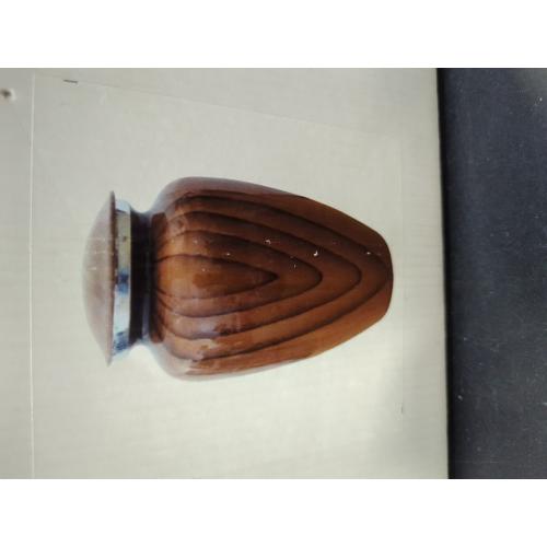 Aubree Woodgrain Aluminum Urns for Adult Male. Cremation urns for Human Ashes Adult Female. Decorative Wood urns for Human Ashes by Restaall