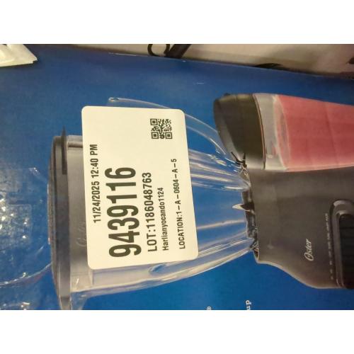 Oster Easy-to-Clean Blender with Dishwasher-Safe Glass Jar with a 20 oz. Blend-n-Go Cup