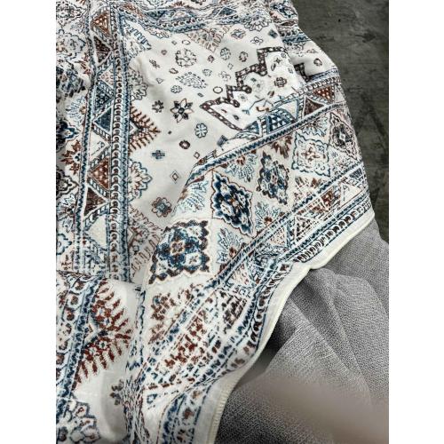 Washable Vintage Area Rug 6x9 Boho Chic Medallion Distressed Design Non-Shedding Easy Care Ideal for High Traffic Areas in Living Room Bedroom Kitchen Office Large Carpet