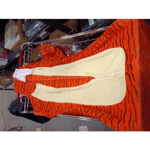 JJEUWE Adult Tiger Suit Pajamas Kigurumi Hoodie Jumpsuit Playsuit Large