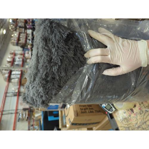 LOCHAS Ultra Soft Indoor Modern Area Rugs Fluffy Living Room Carpets for Children Bedroom Home Decor Nursery Rug , Dark Grey