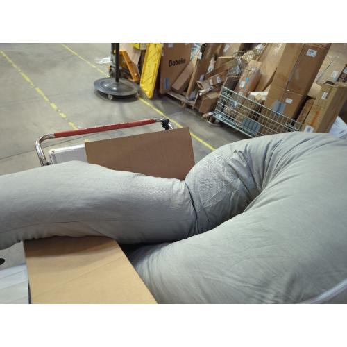 AMCATON 60 Inch Pregnancy Pillows for Sleeping, Extra Large U Shaped Body Pillow, Pregnancy Pillow, Maternity Pillow for Pregnant Women with Velour Cover (Grey)