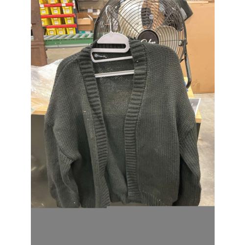 SMALL pretty garden Women's Knit Open Front Long Sleeve Cropped Cardigan Sweater Soft Knit Spring Fall Outerwear