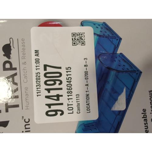 Humane Mouse Trap | Catch and Release Mouse Traps That Work | Mice Trap No Kill for mice/Rodent Pet Safe (Dog/Cat) Best Indoor/Outdoor Mousetrap Catcher Non Killer Small Capture Cage (Blue)