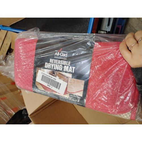 All-Clad Textiles Reversible Fast-Drying Mat, 16-Inch by 28-Inch, (3-Pack) Chili
