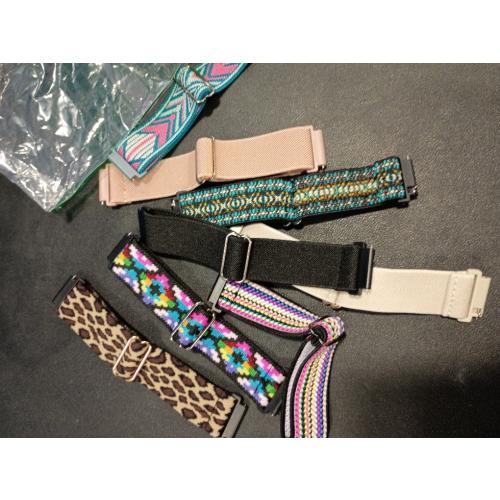 8 Pack 22mm Watch Bands Compatible with Samsung Galaxy Watch 3 Band 45mm/Galaxy Watch 46mm Bands/Samsung Gear S3 Frontier/Classic/Ticwatch Pro 3,Soft Elastic Nylon Bands for Men Women