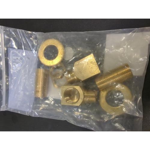 T&S Brass B-0230-K Installation Kit for B-0230 Style Faucets. Two short elbows, nipples, lock nuts and washers that provide 1/2 NPT male inlet and outlet when assembled