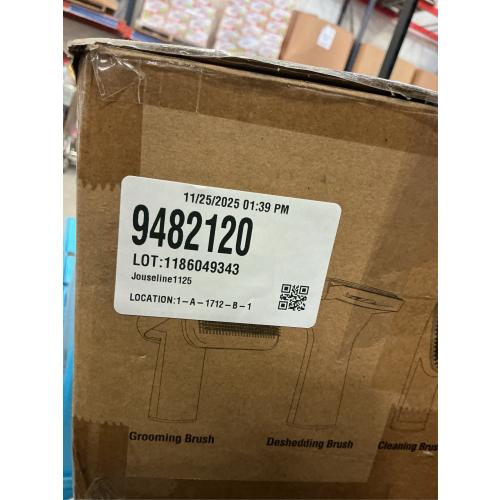 oneisall Dog Grooming Vacuum, Pet Grooming Vacuum with Clipper Nail Grinder, 1.5L Dust Cup Dog deshedding Vacuum Brush with 7 Pet Grooming Tools for Shedding Pet Hair, Home Cleaning(Blue)