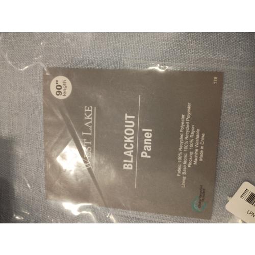 Simplebrand Ava Stone Blue Blackout Curtains for Bedroom 63 Inch Length 2 Panels, Solid Thermal Insulated Energy Saving Rod Pocket Window Treatment Curtains Blackout Drapes, W40 x L63 Inch, Stone Blue