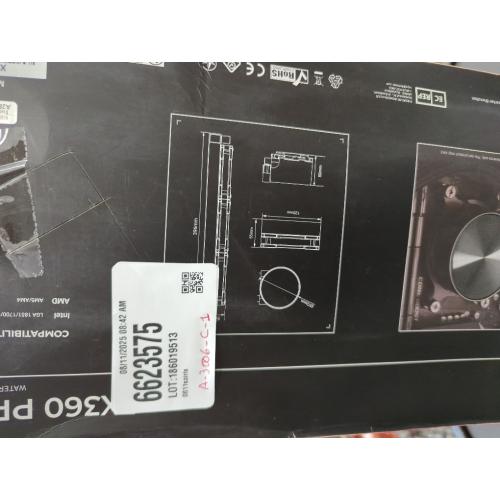 ID-COOLING FX360 PRO Liquid CPU Cooler for Desktop - 360mm AIO Cooler, 3 x 120mm High-efficient Fans, Special CD Pattern Pump Header, Intel & AMD Compatible