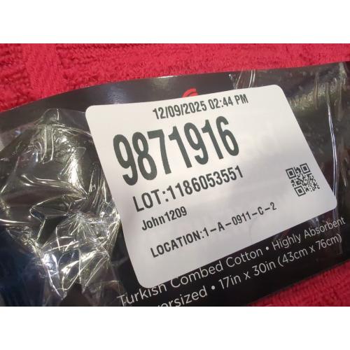 Size 17x 30 Color red All-Clad Solid Kitchen Towel: Highly Absorbent, Super Soft Long Lasting - 100% Cotton, 17x30 Tea Towel for Cleaning & Drying Dishes, Pans, Glassware, or Countertops, , Chili