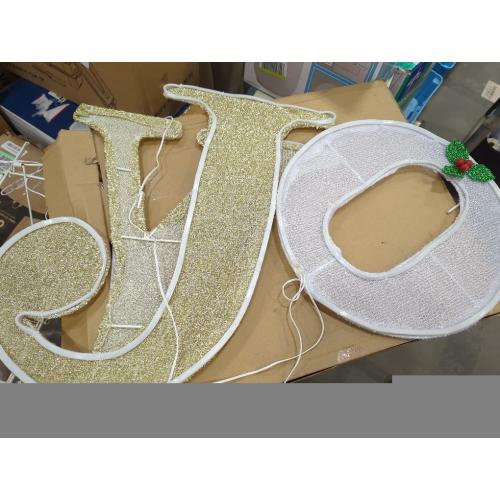 Outdoor Christmas Angel Decoration Christmas Lighted 3 Angels Playing Trumpet with Holly Berries Decoration for Xmas Home Pathway Lawn Party Display