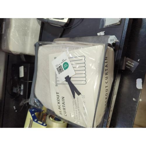 Blackout Curtains 96 Inch 2 Panels - 100% Light Blocking Thermal Insulated Noise Reducing, Linen Blend Hooked Pleat, Boho Farmhouse Style Drapes for Bedroom Living Room Cream