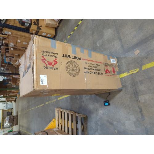 Hives & Honey Port Elegant Charcoal Jewelry Armoire: Freestanding, Lockable Wooden Cabinet for Women ***WHITE***