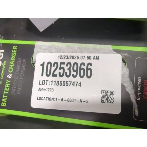 Digipower - BP-LPE17 digital camera battery & charger kit, Replacement for Canon LP-E17 battery pack - Black